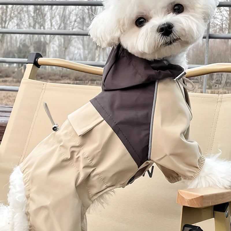 Waterproof Pet Raincoat with Hood
