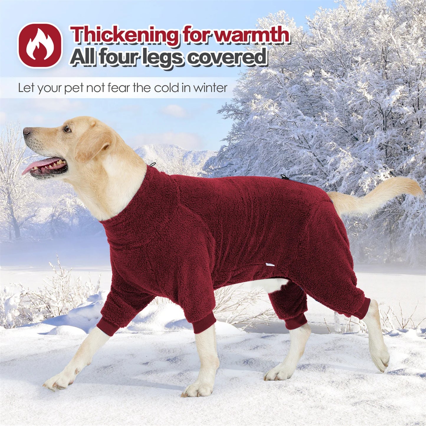 Fleece Coat for Small and Large Dogs