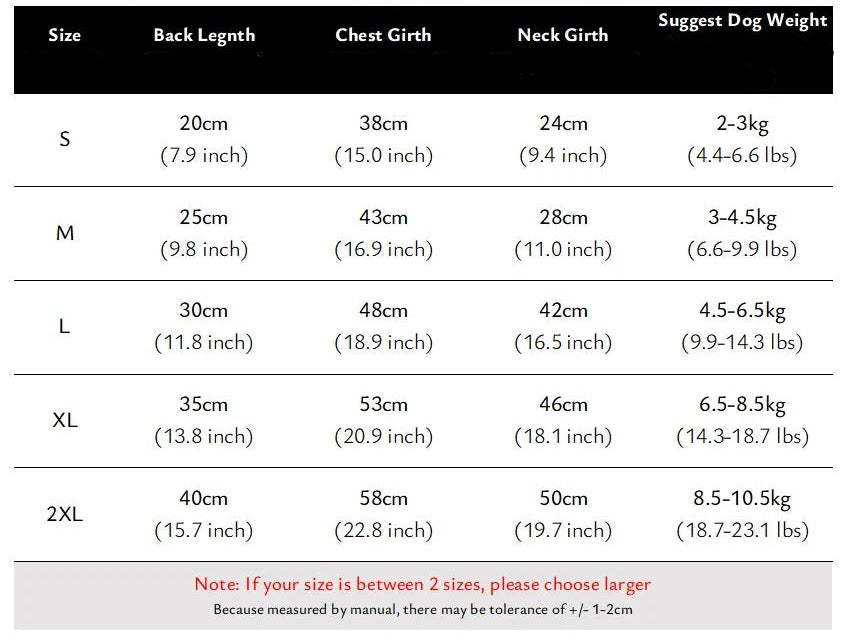 Giacca invernale per cani