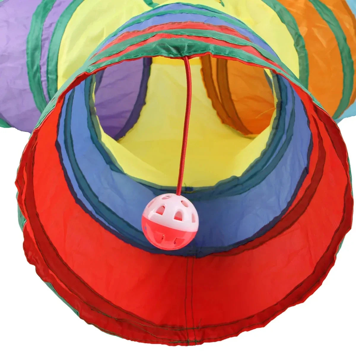 Regenbogen-Katzentunnel