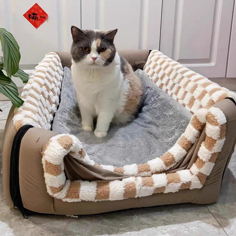 Cozy Winter Kennel Bed