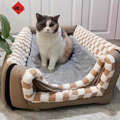 Cozy Winter Kennel Bed