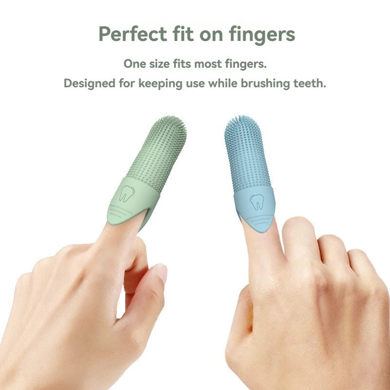 Soft Silica Gel Toothbrush For Dogs Applicable To Pet Shop oll For Dogs Finger Toothbrush Dental Plaque Care Tools Accessories