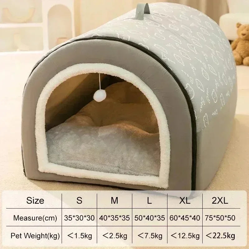 Cozy Winter Kennel Bed