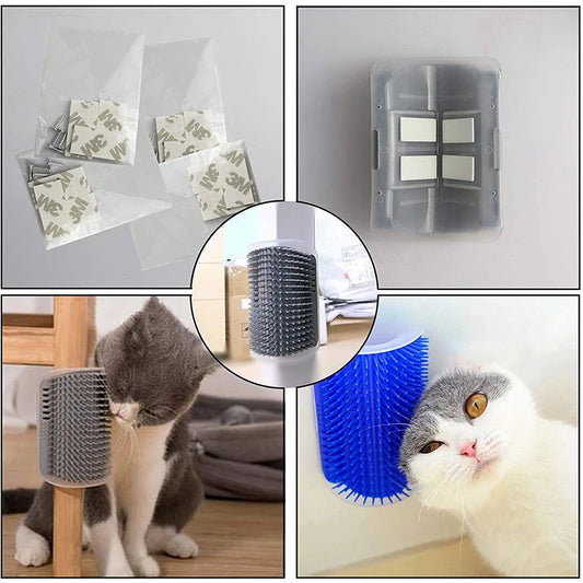 Wandmontierte Katzenbürste