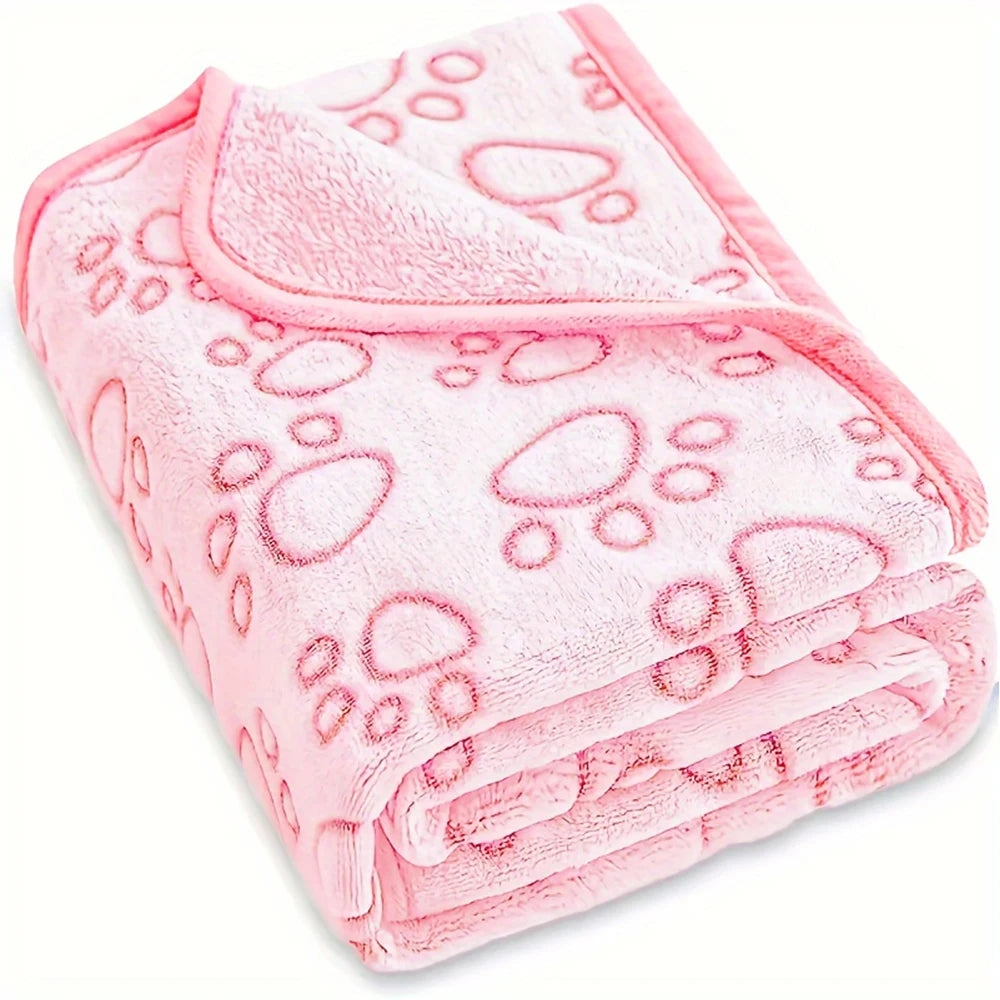 Ultra-Soft Coral Fleece Pet Blanket