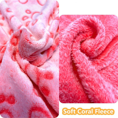 Ultra-Soft Coral Fleece Pet Blanket