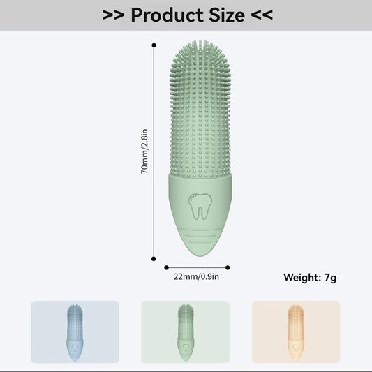 Soft Silica Gel Toothbrush For Dogs Applicable To Pet Shop oll For Dogs Finger Toothbrush Dental Plaque Care Tools Accessories