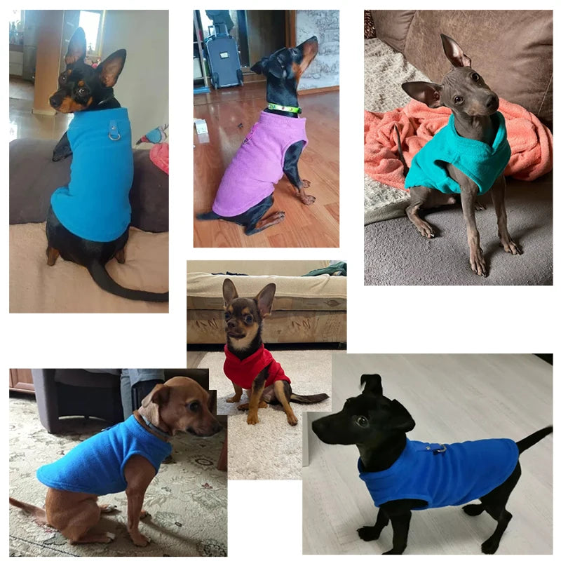 Kuschelige Fleece-Hundeweste