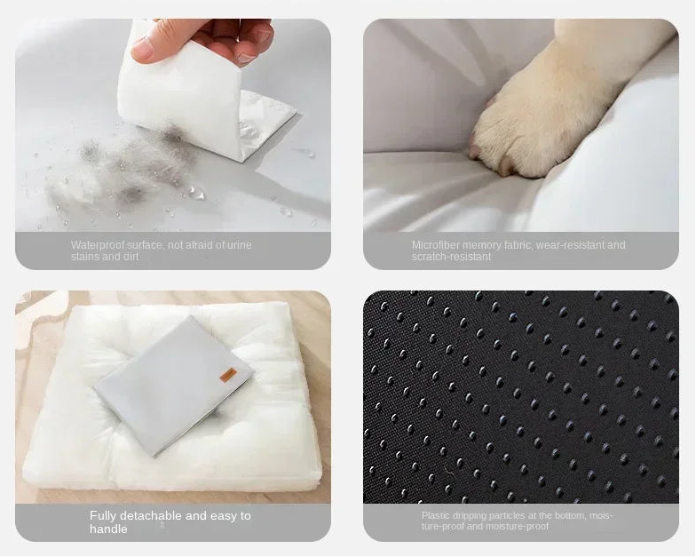 Materassino per cuccia per animali domestici in cotone memory impermeabile di alta qualità 