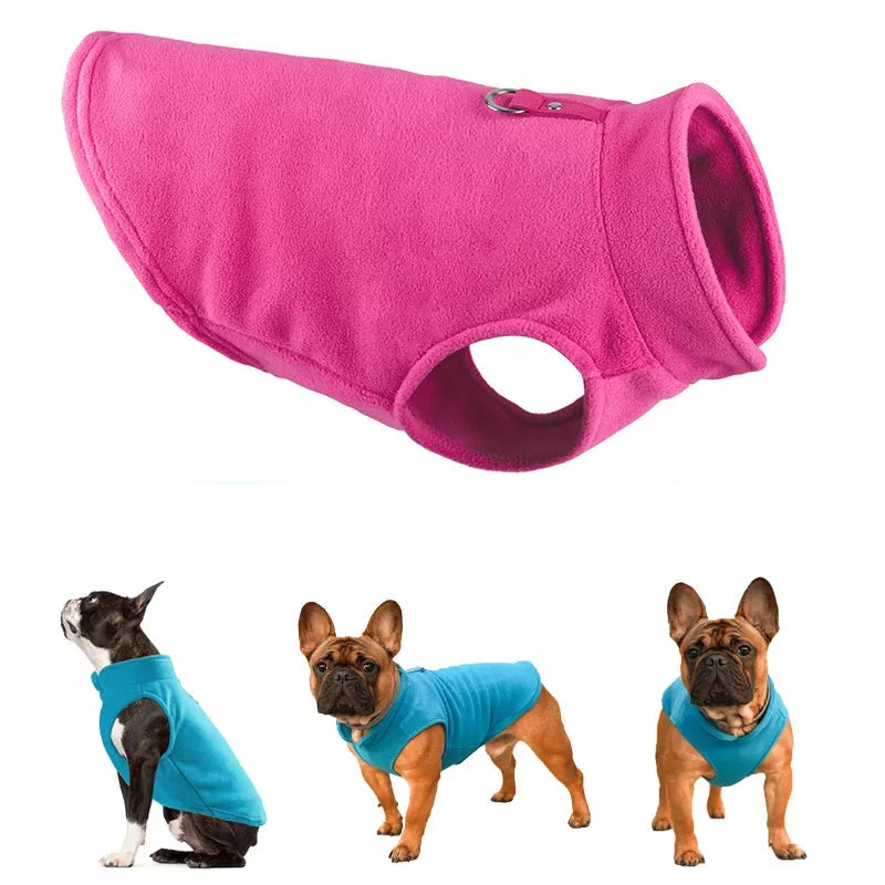 Kuschelige Fleece-Hundeweste
