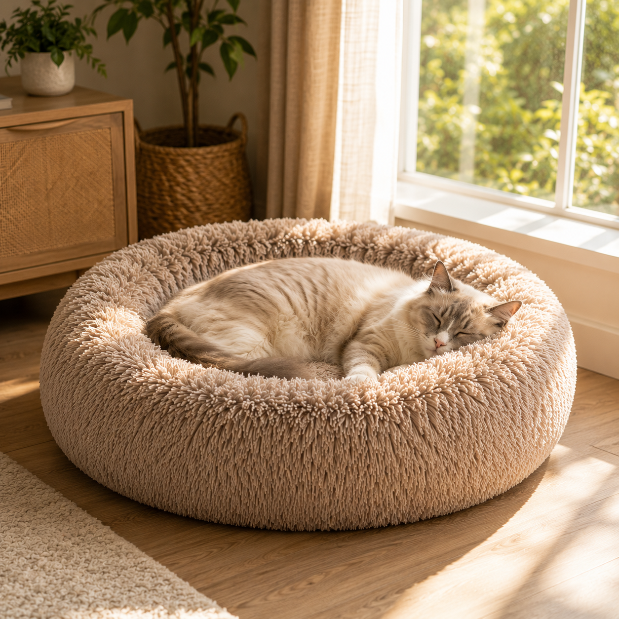 Pettedy Cozy Plush Pet Bed
