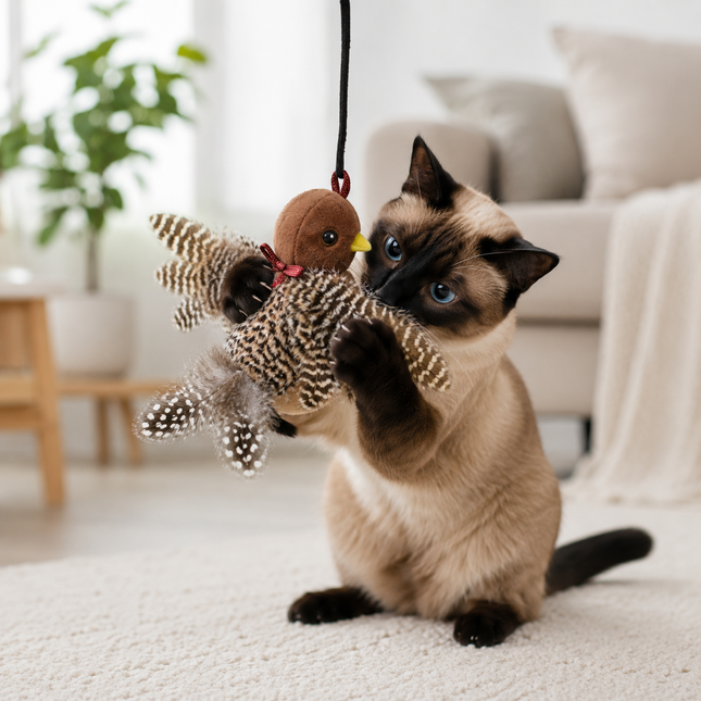 Pettedy Interactive Chirping Cat Toy