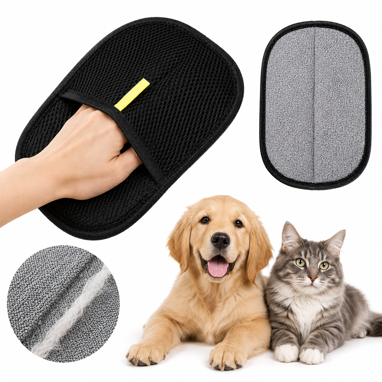 Pettedy Pet Hair Remover Mitt